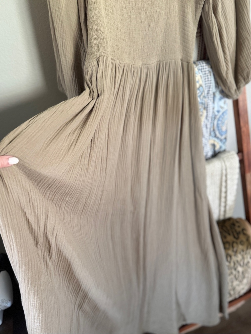 Neuflora "Hartselle Dress" in Taupe - Picture 6 of 15
